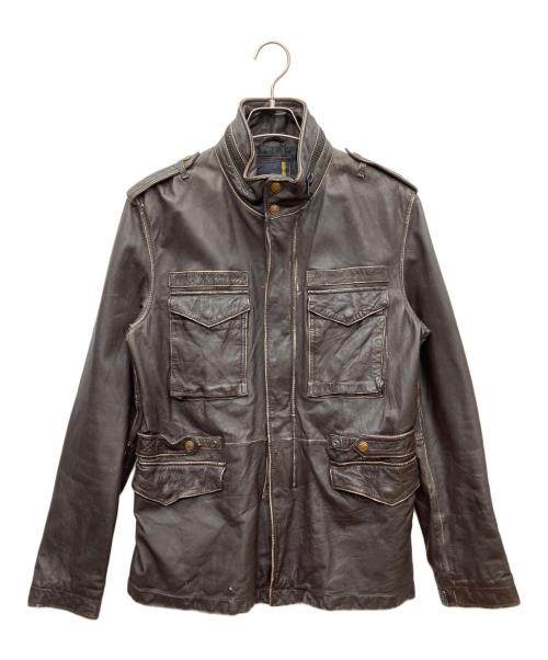 AVIREX（アヴィレックス）AVIREX (アヴィレックス) レザージャケット ブラック サイズ:Lの古着・服飾アイテム