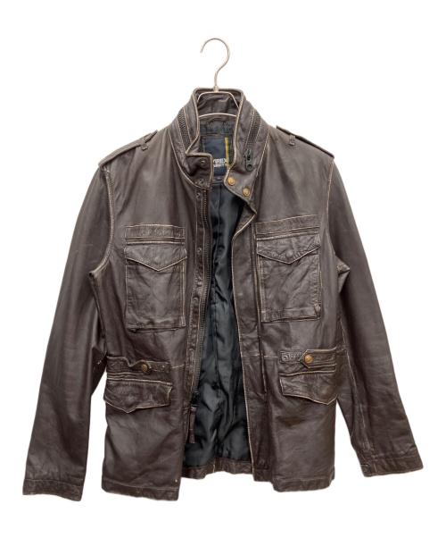 AVIREX（アヴィレックス）AVIREX (アヴィレックス) レザージャケット ブラック サイズ:Lの古着・服飾アイテム