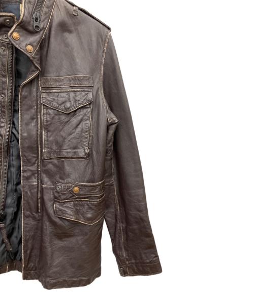 AVIREX（アヴィレックス）AVIREX (アヴィレックス) レザージャケット ブラック サイズ:Lの古着・服飾アイテム