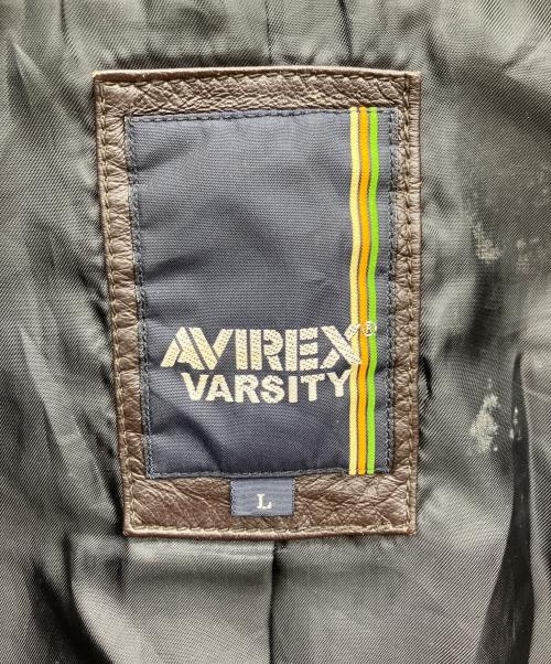 AVIREX（アヴィレックス）AVIREX (アヴィレックス) レザージャケット ブラック サイズ:Lの古着・服飾アイテム