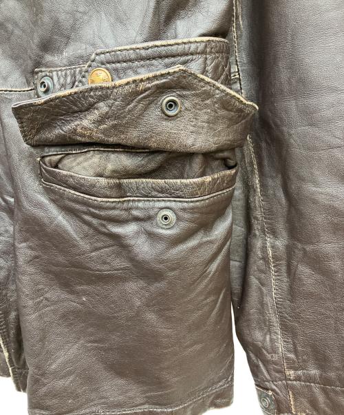 AVIREX（アヴィレックス）AVIREX (アヴィレックス) レザージャケット ブラック サイズ:Lの古着・服飾アイテム