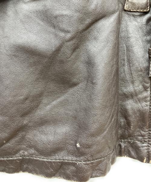 AVIREX（アヴィレックス）AVIREX (アヴィレックス) レザージャケット ブラック サイズ:Lの古着・服飾アイテム