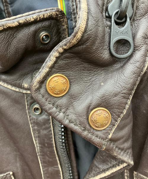 AVIREX（アヴィレックス）AVIREX (アヴィレックス) レザージャケット ブラック サイズ:Lの古着・服飾アイテム