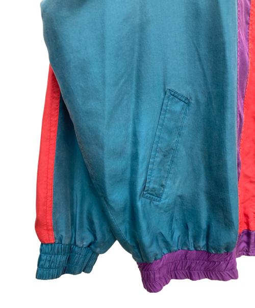 SUPERSILK（スーパーシルク）SUPERSILK (スーパーシルク) シルクジャケット ネイビー×パープル サイズ:SIZE Mの古着・服飾アイテム