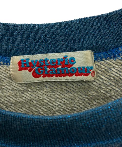 Hysteric Glamour（ヒステリックグラマー）Hysteric Glamour (ヒステリックグラマー) 半袖スウェット ブルー サイズ:FREEの古着・服飾アイテム