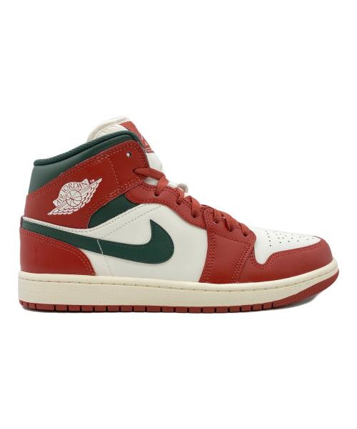 NIKE（ナイキ）NIKE (ナイキ) AIR JORDAN 1 MID レッド×ホワイト サイズ:28cmの古着・服飾アイテム