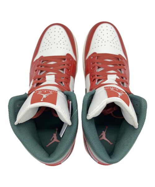 NIKE（ナイキ）NIKE (ナイキ) AIR JORDAN 1 MID レッド×ホワイト サイズ:28cmの古着・服飾アイテム