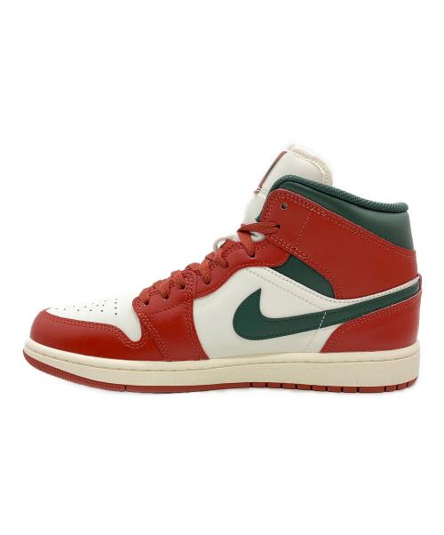 NIKE（ナイキ）NIKE (ナイキ) AIR JORDAN 1 MID レッド×ホワイト サイズ:28cmの古着・服飾アイテム
