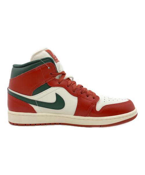 NIKE（ナイキ）NIKE (ナイキ) AIR JORDAN 1 MID レッド×ホワイト サイズ:28cmの古着・服飾アイテム