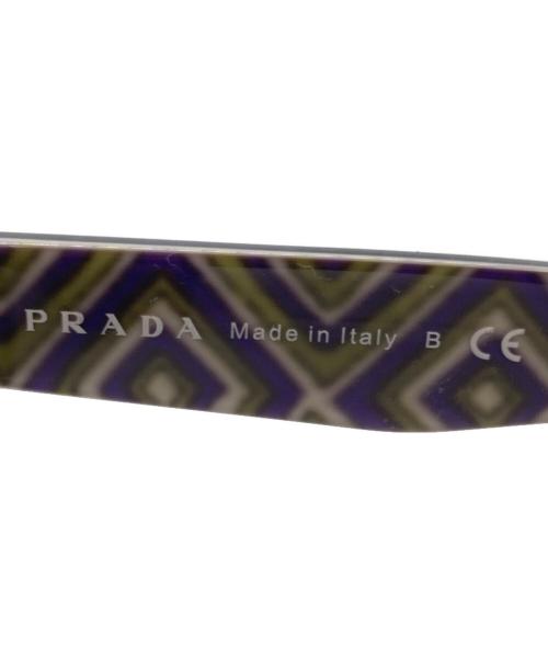 PRADA（プラダ）PRADA (プラダ) サングラス パープル×グリーン サイズ:55□20の古着・服飾アイテム
