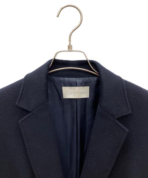 Calvin Klein（カルバンクライン）Calvin Klein (カルバンクライン) チェスターコート ネイビー サイズ:SIZE Lの古着・服飾アイテム