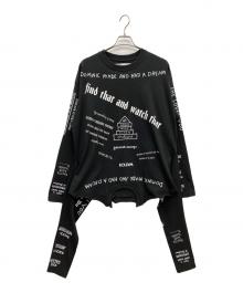 DAIRIKU（ダイリク）の古着「Upside down Long Sleeve Tee」｜ブラック