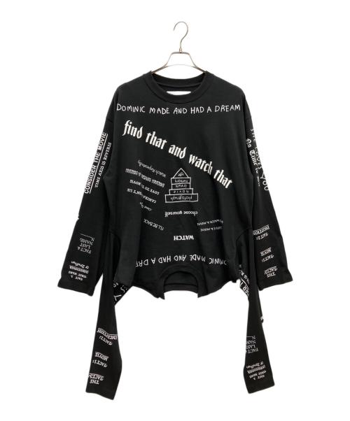 DAIRIKU（ダイリク）DAIRIKU (ダイリク) Upside down Long Sleeve Tee ブラック サイズ:Mの古着・服飾アイテム