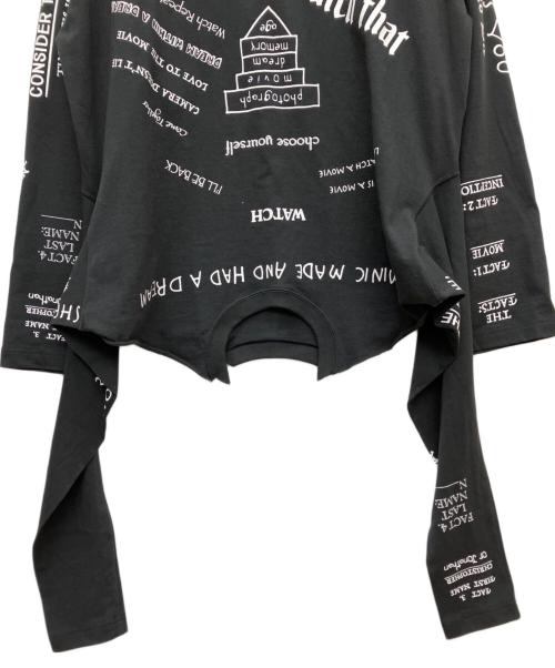DAIRIKU（ダイリク）DAIRIKU (ダイリク) Upside down Long Sleeve Tee ブラック サイズ:Mの古着・服飾アイテム