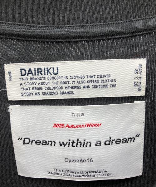 DAIRIKU（ダイリク）DAIRIKU (ダイリク) Upside down Long Sleeve Tee ブラック サイズ:Mの古着・服飾アイテム