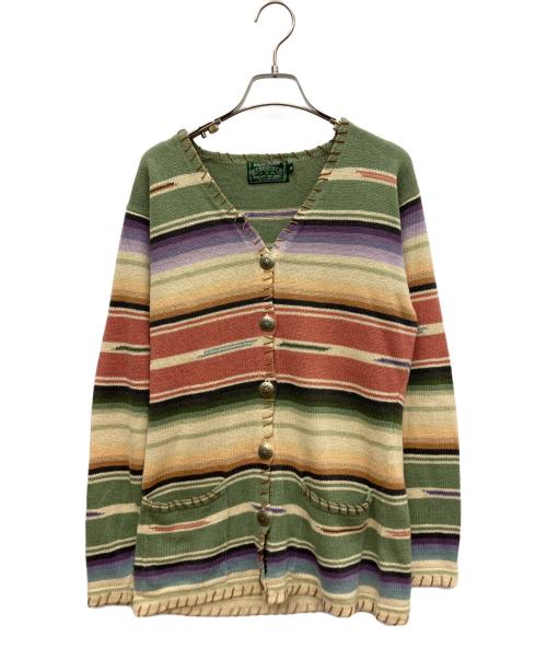 RALPH LAUREN COUNTRY（ラルフローレンカントリー）RALPH LAUREN COUNTRY (ラルフローレンカントリー) 薄手カーディガン グリーン サイズ:Mの古着・服飾アイテム