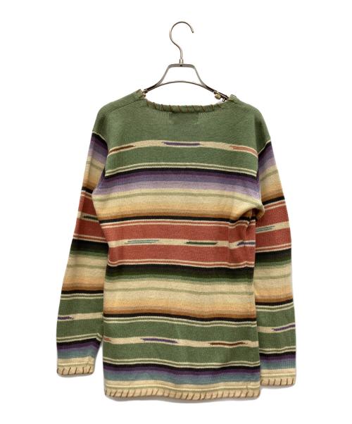 RALPH LAUREN COUNTRY（ラルフローレンカントリー）RALPH LAUREN COUNTRY (ラルフローレンカントリー) 薄手カーディガン グリーン サイズ:Mの古着・服飾アイテム