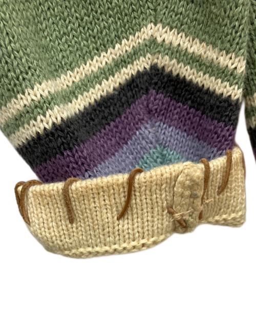RALPH LAUREN COUNTRY（ラルフローレンカントリー）RALPH LAUREN COUNTRY (ラルフローレンカントリー) 薄手カーディガン グリーン サイズ:Mの古着・服飾アイテム