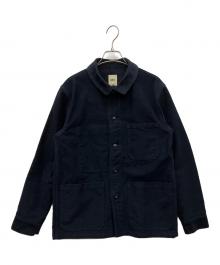 F.O.B FACTORY（エフオービー ファクトリー）の古着「フレンチモールスキンジャケット」｜ネイビー