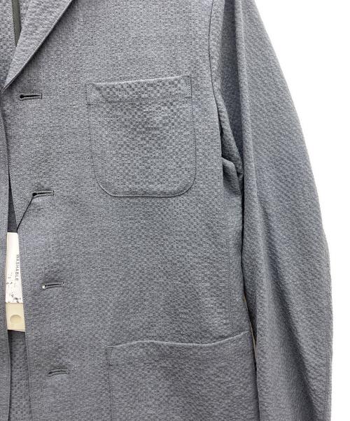 NEWYORKER（ニューヨーカー）NEWYORKER (ニューヨーカー) ウールサッカー カバーオールジャケット グレー サイズ:M 未使用品の古着・服飾アイテム