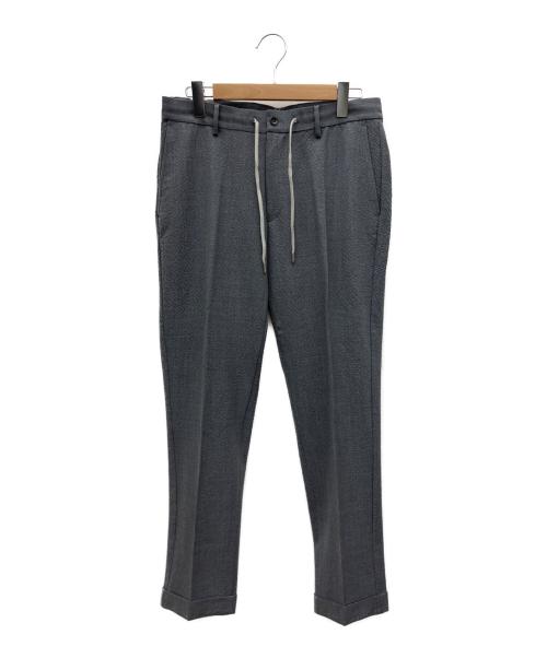 NEWYORKER（ニューヨーカー）NEWYORKER (ニューヨーカー) ウールサッカーノータックパンツ グレー サイズ:M 未使用品の古着・服飾アイテム