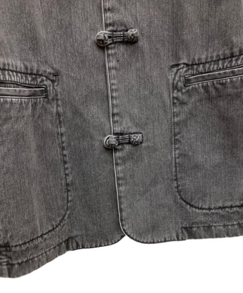 PAPAS（パパス）PAPAS (パパス) デニムチャイナジャケット グレー サイズ:LLの古着・服飾アイテム