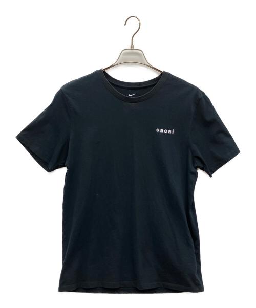 NIKE（ナイキ）NIKE (ナイキ) sacai (サカイ) プリントTシャツ ブラック サイズ:SIZE 2の古着・服飾アイテム