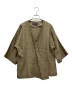 CORTANAコルタナ）の古着「リネンベルトジャケット」｜オリーブ