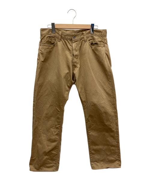 MOMOTARO JEANS（桃太郎ジーンズ）MOMOTARO JEANS (桃太郎ジーンズ) セルヴィッチ・ウエストポイント・スリムストレート ベージュ サイズ:W36の古着・服飾アイテム