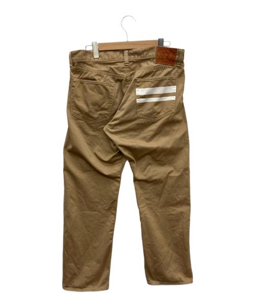 MOMOTARO JEANS（桃太郎ジーンズ）MOMOTARO JEANS (桃太郎ジーンズ) セルヴィッチ・ウエストポイント・スリムストレート ベージュ サイズ:W36の古着・服飾アイテム