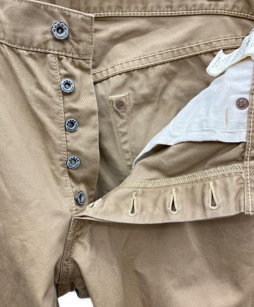 MOMOTARO JEANS（桃太郎ジーンズ）MOMOTARO JEANS (桃太郎ジーンズ) セルヴィッチ・ウエストポイント・スリムストレート ベージュ サイズ:W36の古着・服飾アイテム