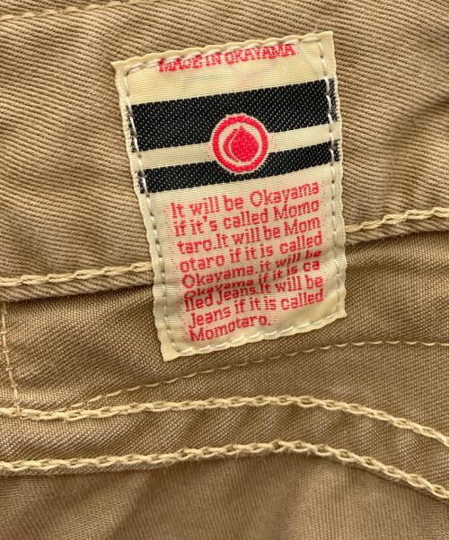 MOMOTARO JEANS（桃太郎ジーンズ）MOMOTARO JEANS (桃太郎ジーンズ) セルヴィッチ・ウエストポイント・スリムストレート ベージュ サイズ:W36の古着・服飾アイテム
