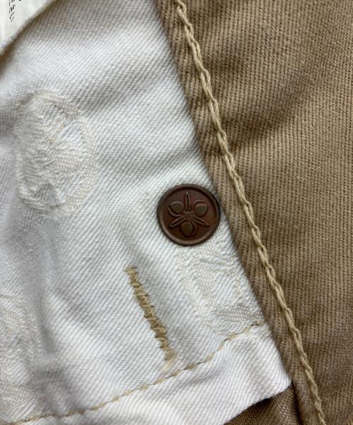 MOMOTARO JEANS（桃太郎ジーンズ）MOMOTARO JEANS (桃太郎ジーンズ) セルヴィッチ・ウエストポイント・スリムストレート ベージュ サイズ:W36の古着・服飾アイテム
