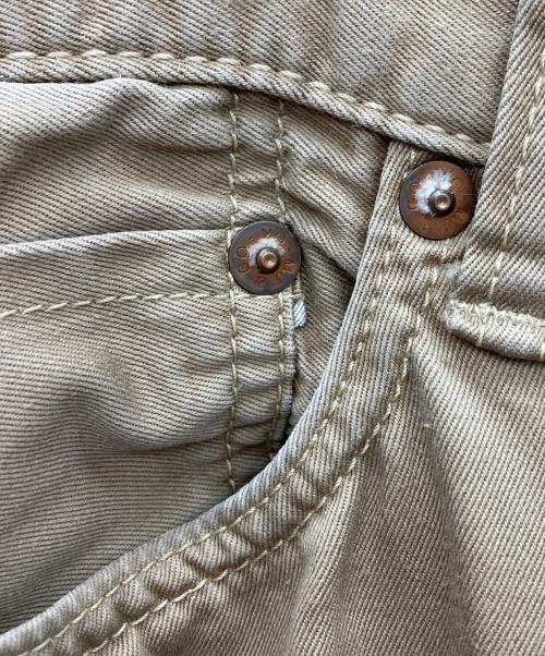 MOMOTARO JEANS（桃太郎ジーンズ）MOMOTARO JEANS (桃太郎ジーンズ) セルヴィッチ・ウエストポイント・スリムストレート ベージュ サイズ:W36の古着・服飾アイテム