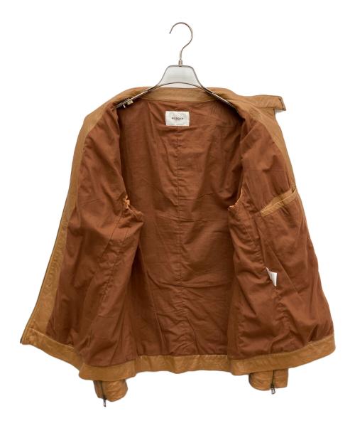 MORGAN HOMME（モルガンオム）MORGAN HOMME (モルガンオム) ラムレザージャケット キャメル サイズ:Lの古着・服飾アイテム