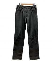 HARLEY-DAVIDSON（ハーレーダビッドソン）の古着「レザーパンツ」｜ブラック