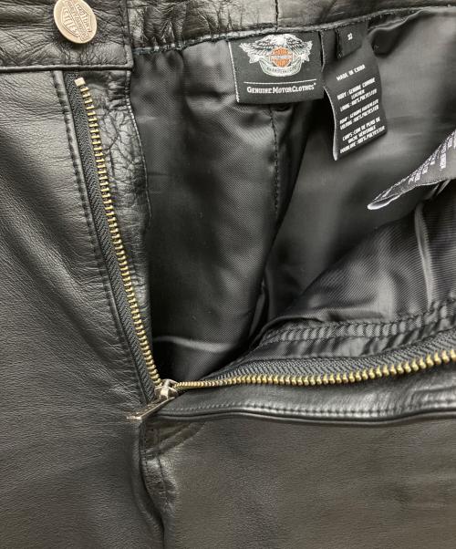 HARLEY-DAVIDSON（ハーレーダビッドソン）HARLEY-DAVIDSON (ハーレーダビッドソン) レザーパンツ ブラック サイズ:32の古着・服飾アイテム