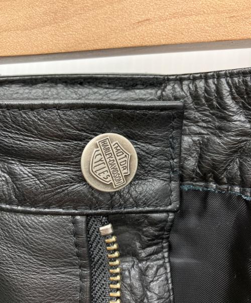 HARLEY-DAVIDSON（ハーレーダビッドソン）HARLEY-DAVIDSON (ハーレーダビッドソン) レザーパンツ ブラック サイズ:32の古着・服飾アイテム