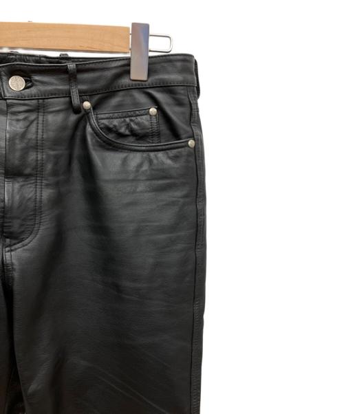 HARLEY-DAVIDSON（ハーレーダビッドソン）HARLEY-DAVIDSON (ハーレーダビッドソン) レザーパンツ ブラック サイズ:32の古着・服飾アイテム