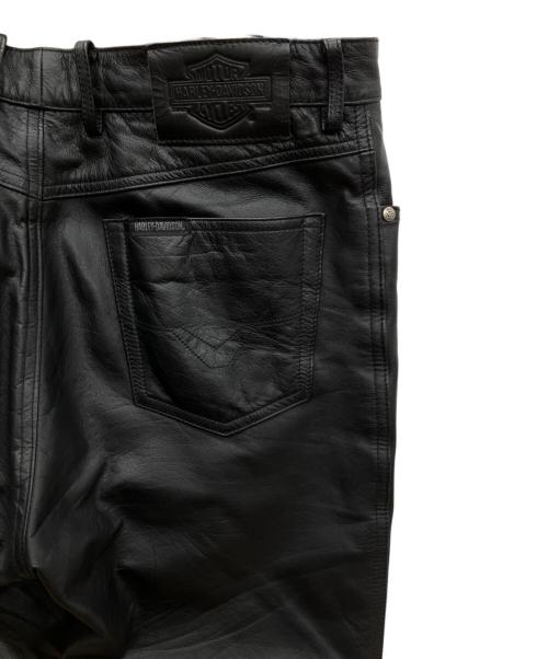HARLEY-DAVIDSON（ハーレーダビッドソン）HARLEY-DAVIDSON (ハーレーダビッドソン) レザーパンツ ブラック サイズ:32の古着・服飾アイテム