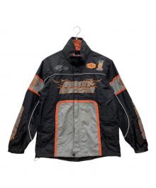 HARLEY-DAVIDSON（ハーレーダビッドソン）の古着「ナイロンジャケット」｜ブラック×グレー