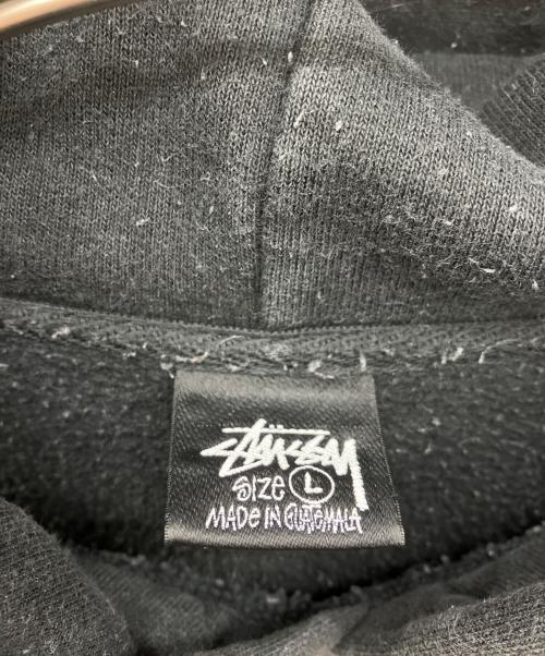 stussy（ステューシー）stussy (ステューシー) STOCK LOGO APPLIQUE HOODIE ブラック サイズ:Lの古着・服飾アイテム