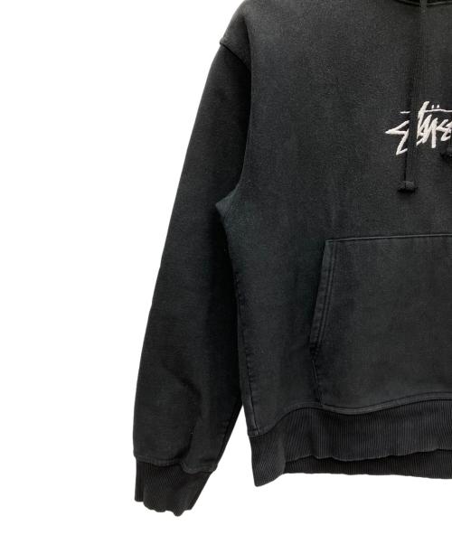 stussy（ステューシー）stussy (ステューシー) STOCK LOGO APPLIQUE HOODIE ブラック サイズ:Lの古着・服飾アイテム