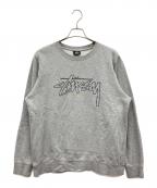 stussyステューシー）の古着「スウェット」｜グレー