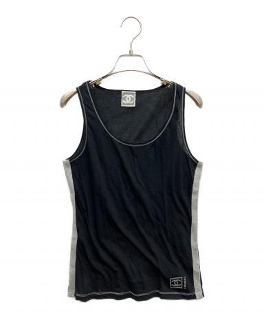 中古・古着通販】CHANEL (シャネル) タンクトップ ブラック サイズ:38 