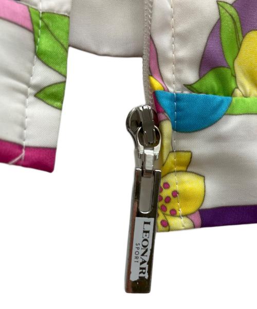 LEONARD SPORT（レオナール スポーツ）LEONARD SPORT (レオナール スポーツ) 半袖ジャケット ホワイト×ピンク サイズ:38の古着・服飾アイテム
