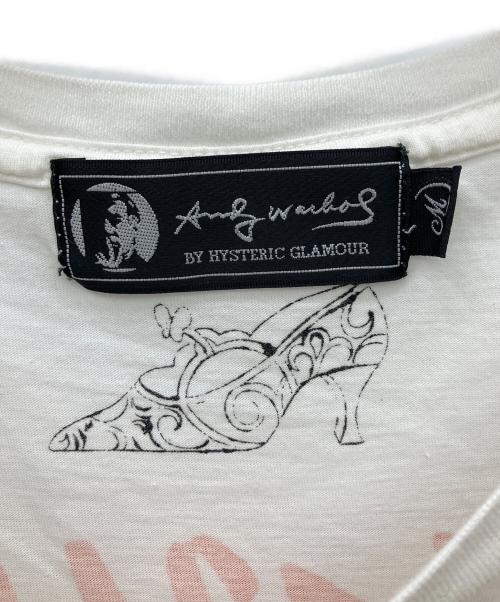 ANDY WARHOL（アンディウォーホル）ANDY WARHOL (アンディウォーホル) Hysteric Glamour (ヒステリックグラマー) 半袖Tシャツ ホワイト サイズ:Mの古着・服飾アイテム