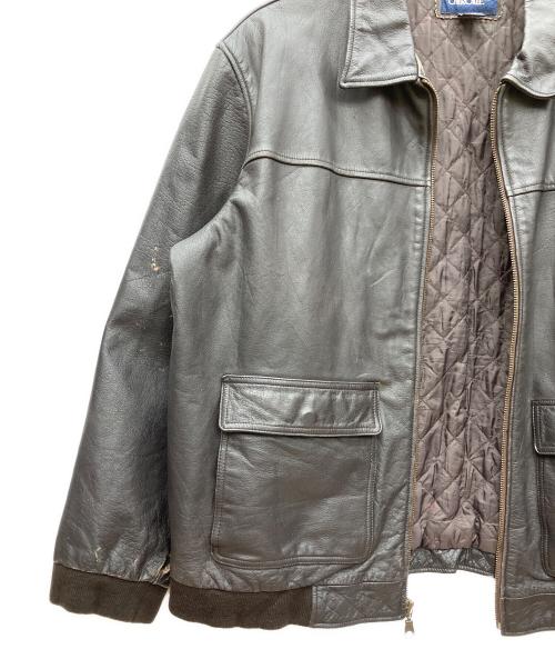 CHEROKEE（チェロキー）CHEROKEE (チェロキー) レザージャケット ブラック サイズ:XLの古着・服飾アイテム
