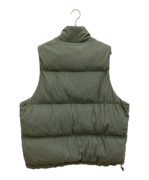 PERUSHU（ペルーシュ）Perushu (ペルーシュ) 中綿ベスト グリーン サイズ:SIZE Lの古着・服飾アイテム