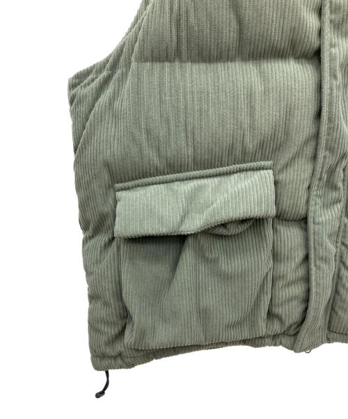 PERUSHU（ペルーシュ）Perushu (ペルーシュ) 中綿ベスト グリーン サイズ:SIZE Lの古着・服飾アイテム